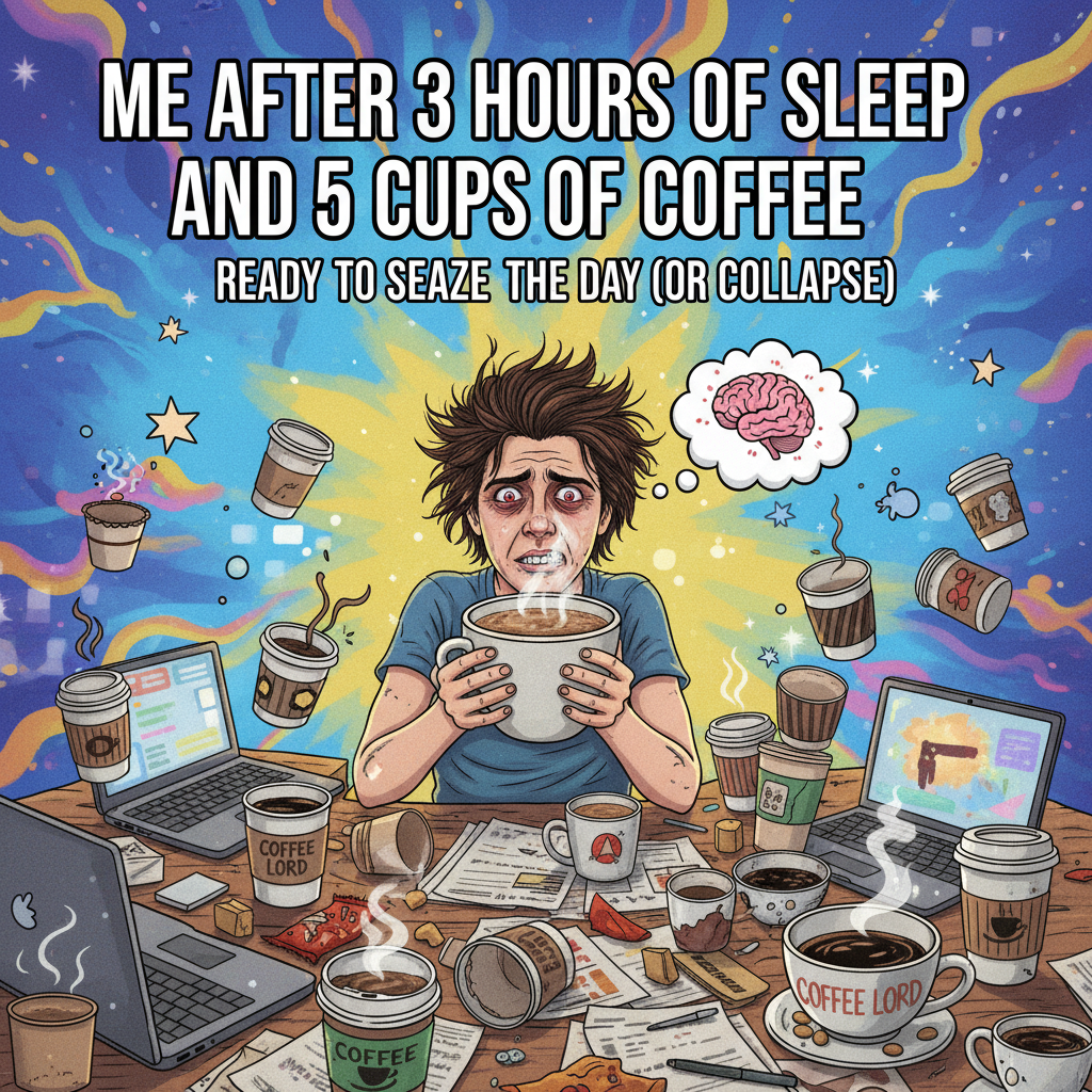 My blood type is coffee. My therapist says it's a problem. I say it's a lifestyle.
