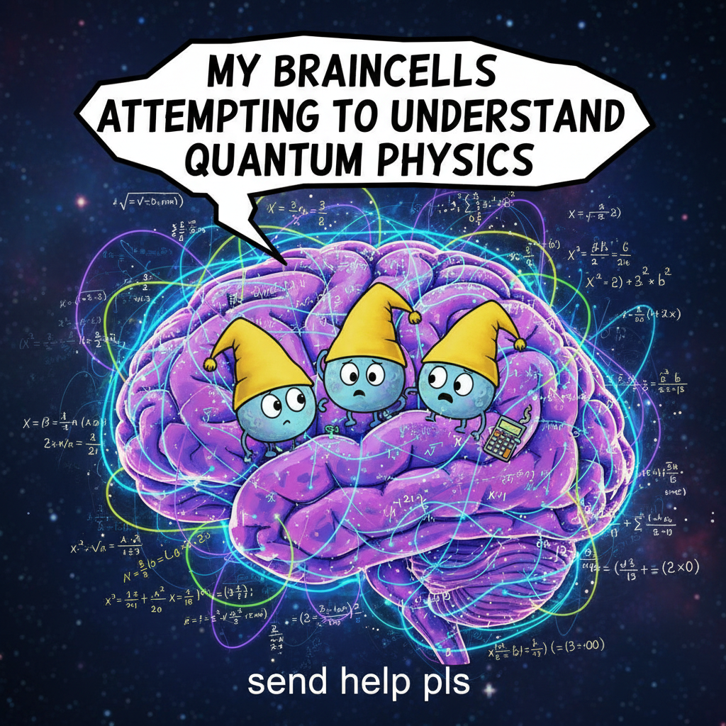 My brain cells trying to understand quantum physics after 2 hours of YouTube tutorials