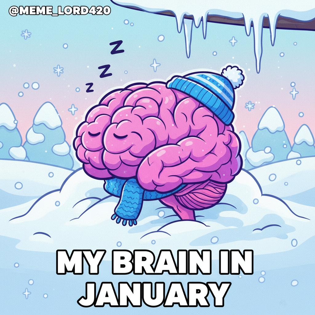 My brain cells hibernating until spring. Send coffee and serotonin. #SeasonalDepression