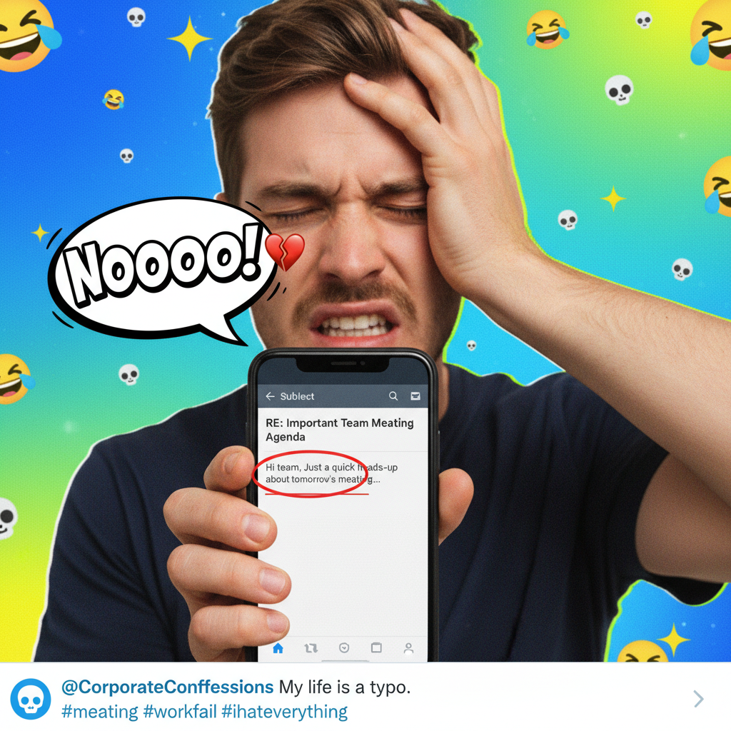 My phone autocorrected 'meeting' to 'meating' in a client email. I'm done.