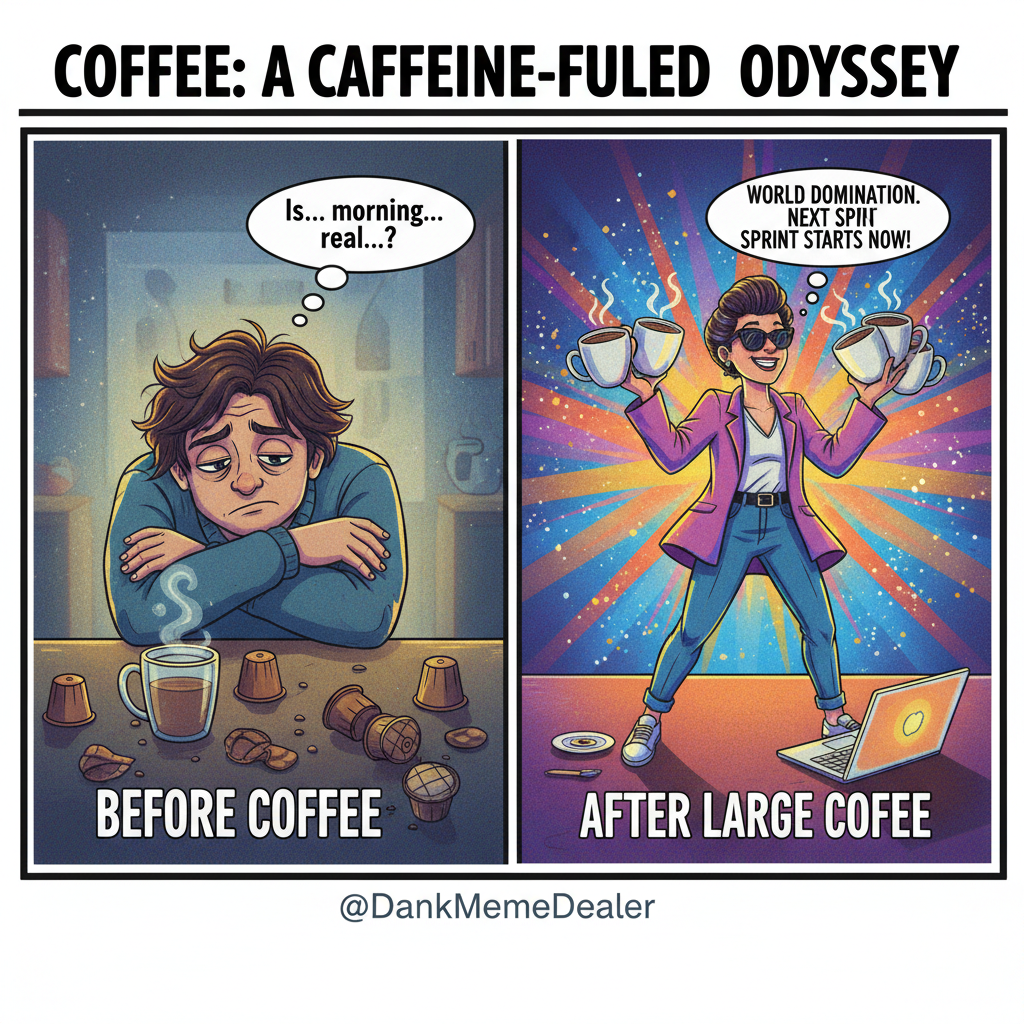 My blood type is coffee. My personality is also coffee.