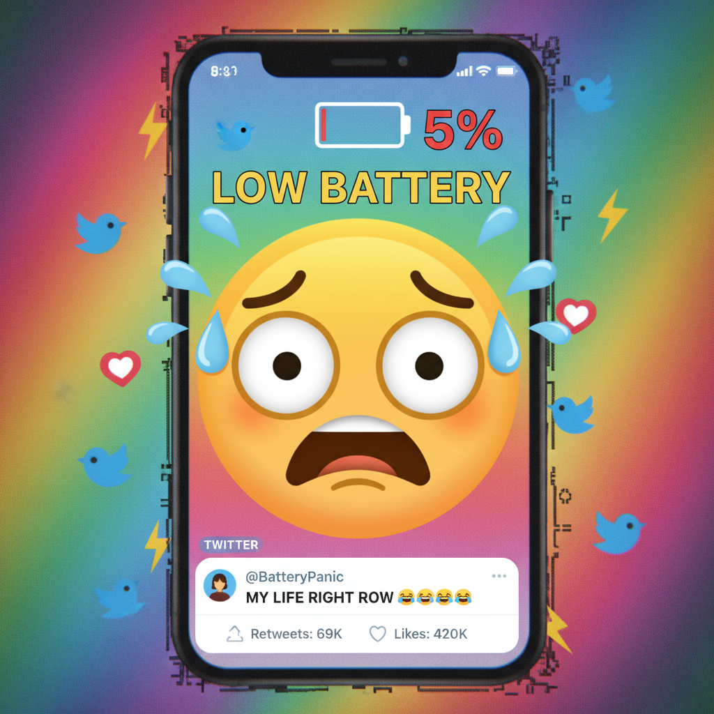 My phone battery percentage is my anxiety level. 📉 #SocialMediaAddiction