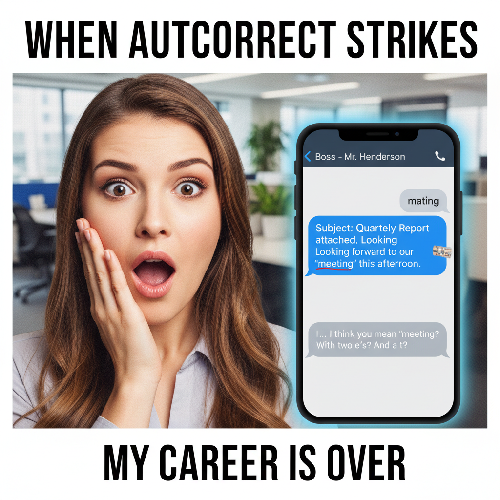 Autocorrect changing 'duck' to 'f***' at work. My career is over.