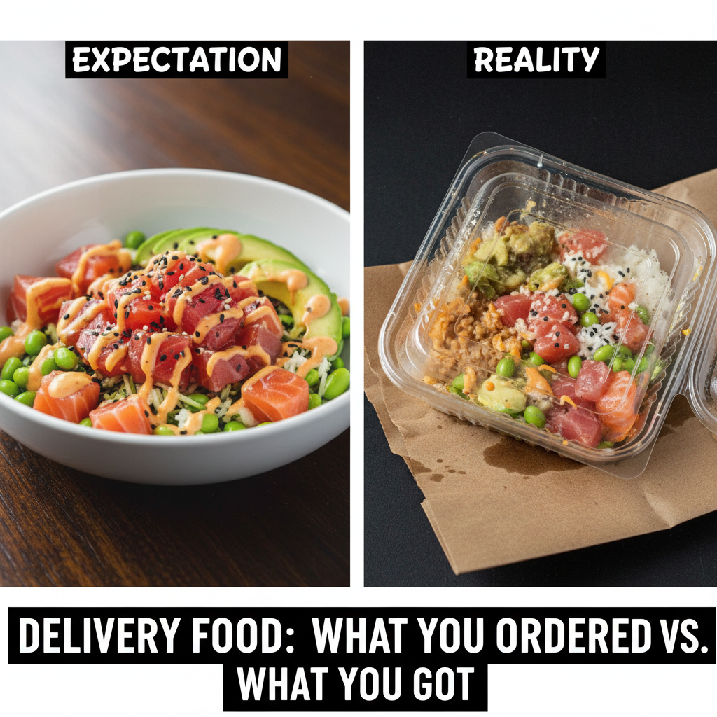 My food delivery driver must've fought a bear on the way here. This ain't what I ordered.