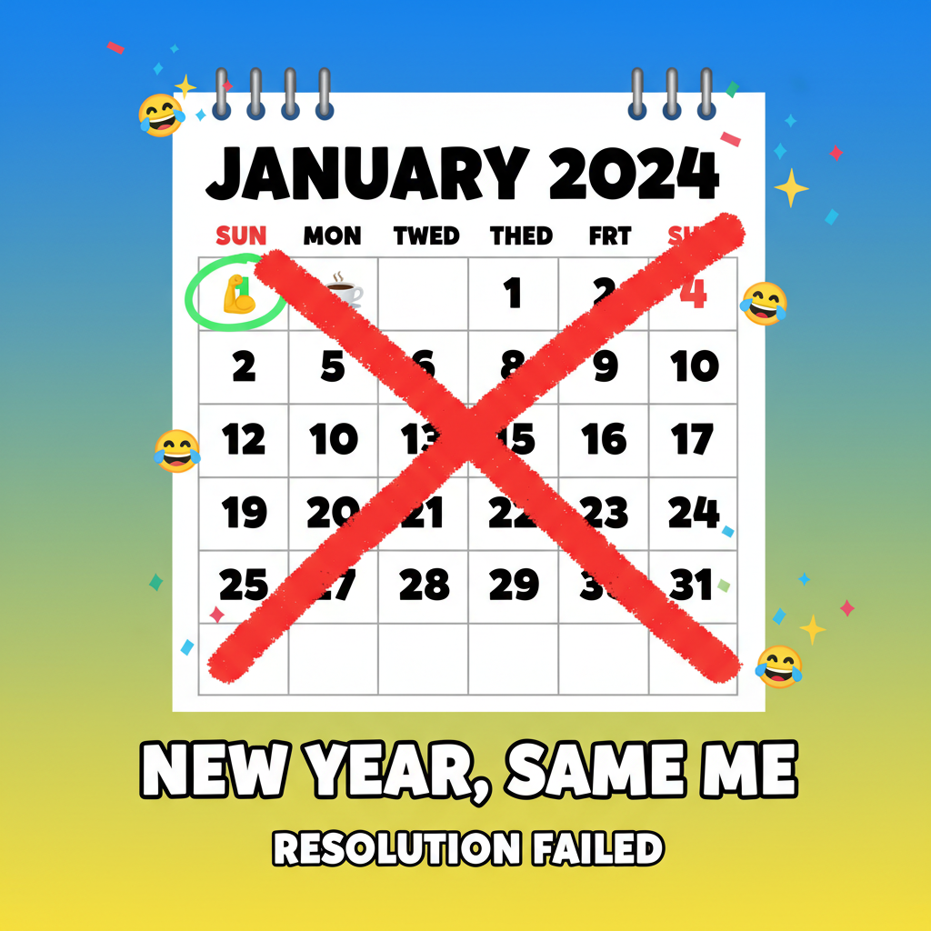 My New Year's resolution lasted until January 2nd. New record! (For failing faster).