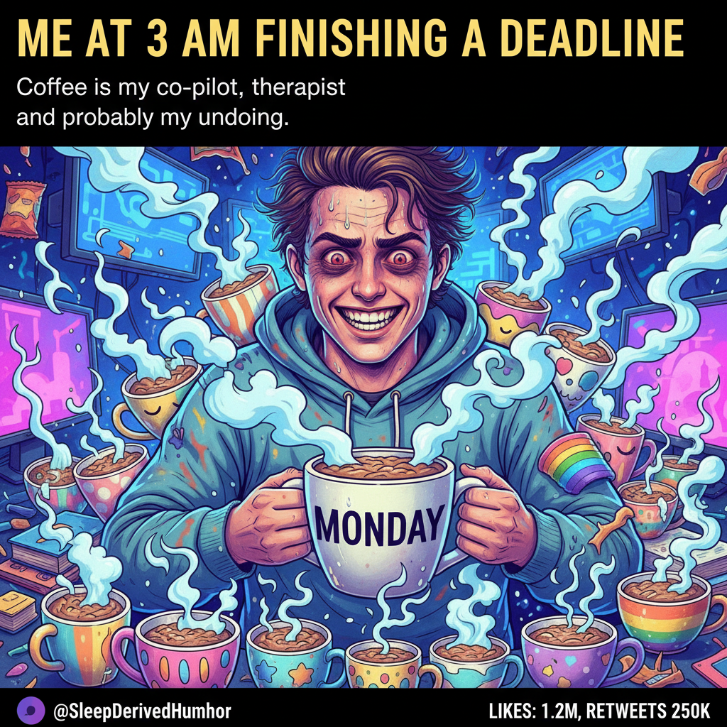 My blood type is coffee. My spirit animal is a barista. My therapist is my mug.