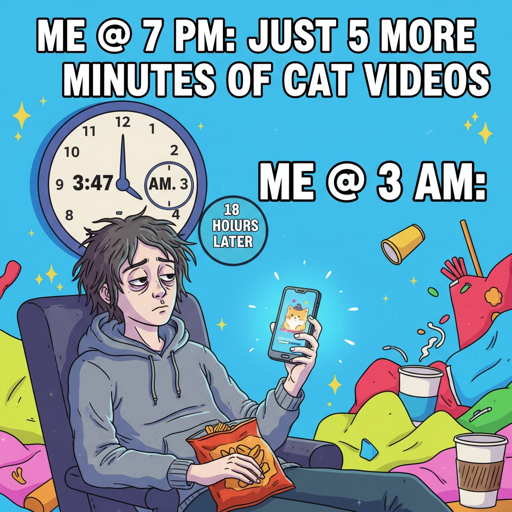 Me: 'I'll just check Twitter for 5 mins.' *3 hours later* My brain: 'Did you even eat today?'