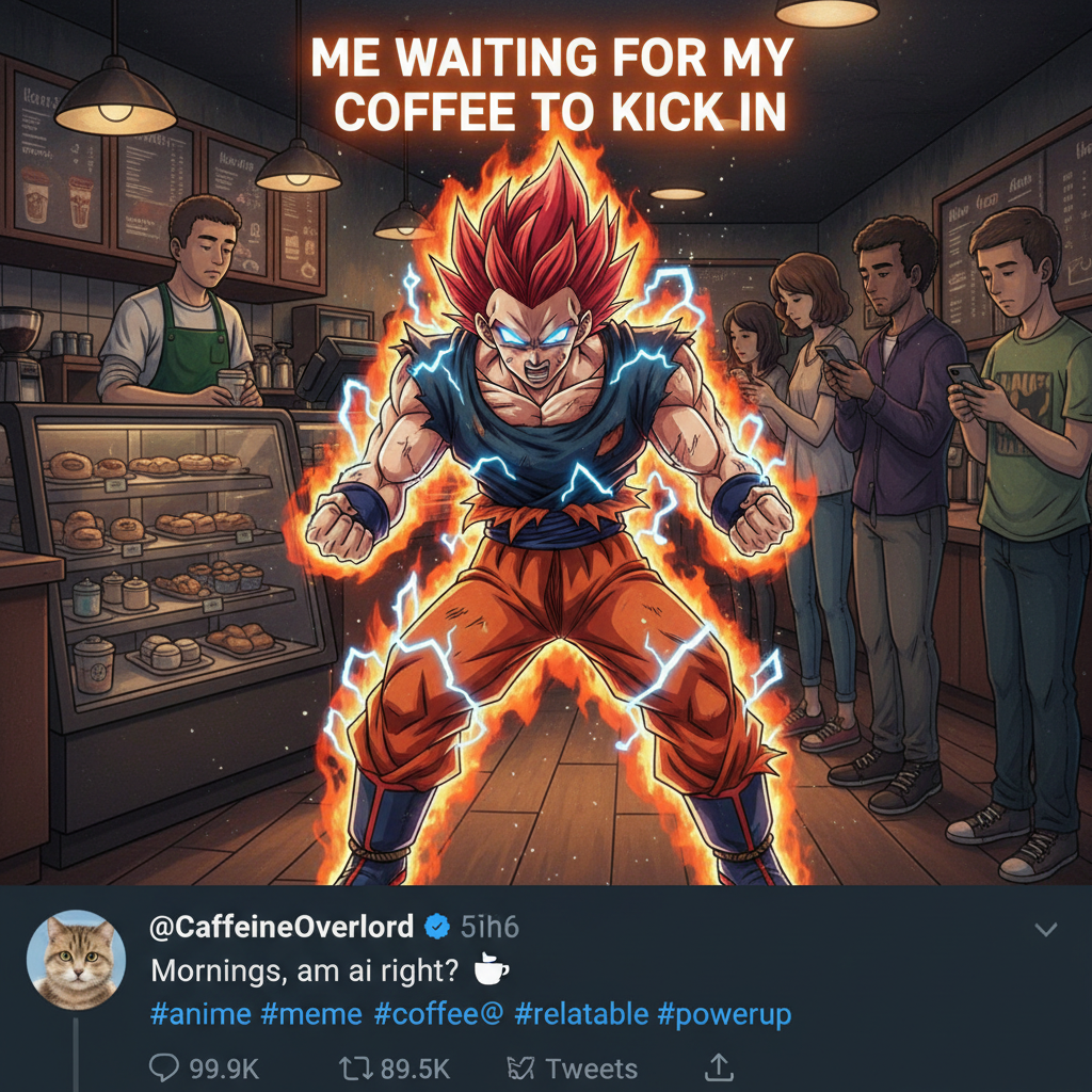 When the barista asks for my name and I mentally prepare my anime protagonist power-up speech.