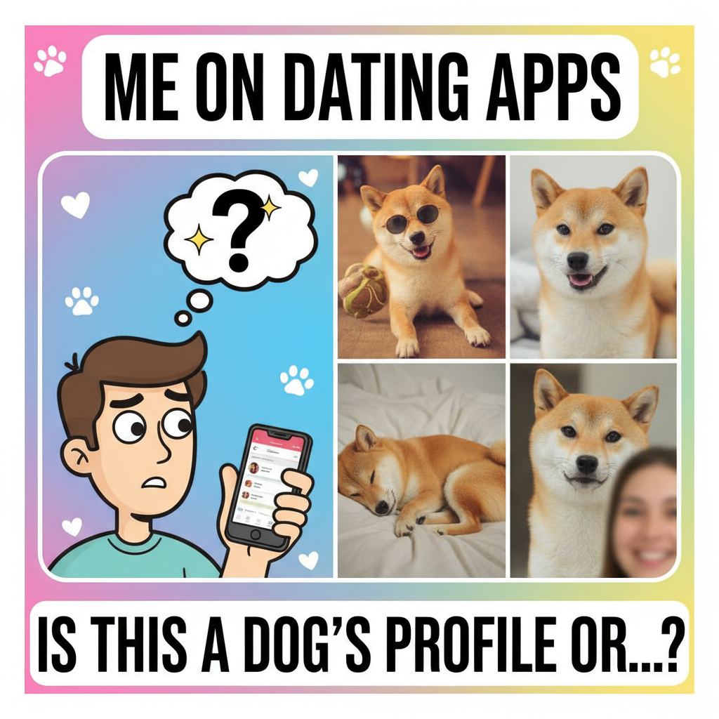 Matched with someone who only had pics with their pet. I'm dating the pet, right?