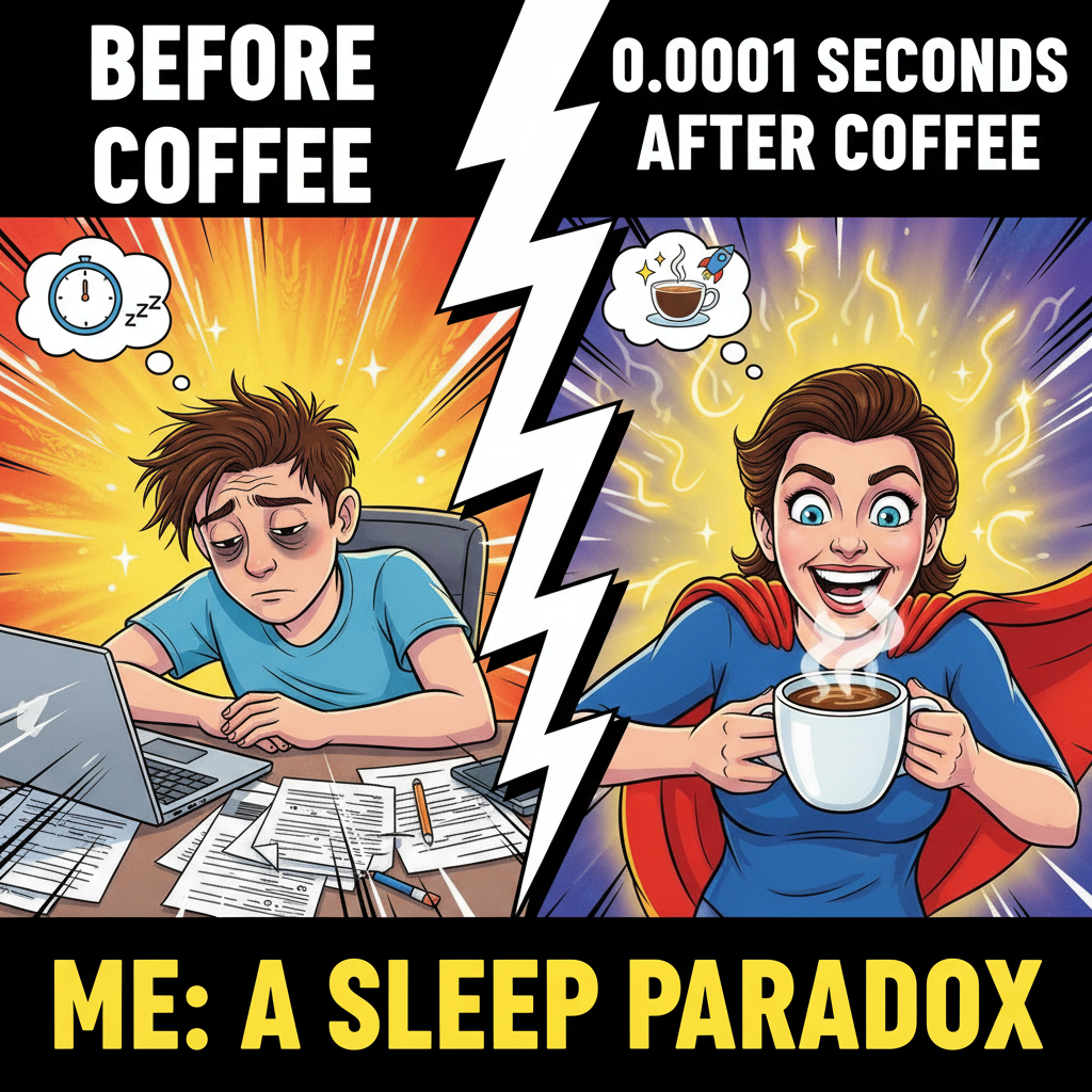 My blood type is coffee. My spirit animal is a triple espresso shot.