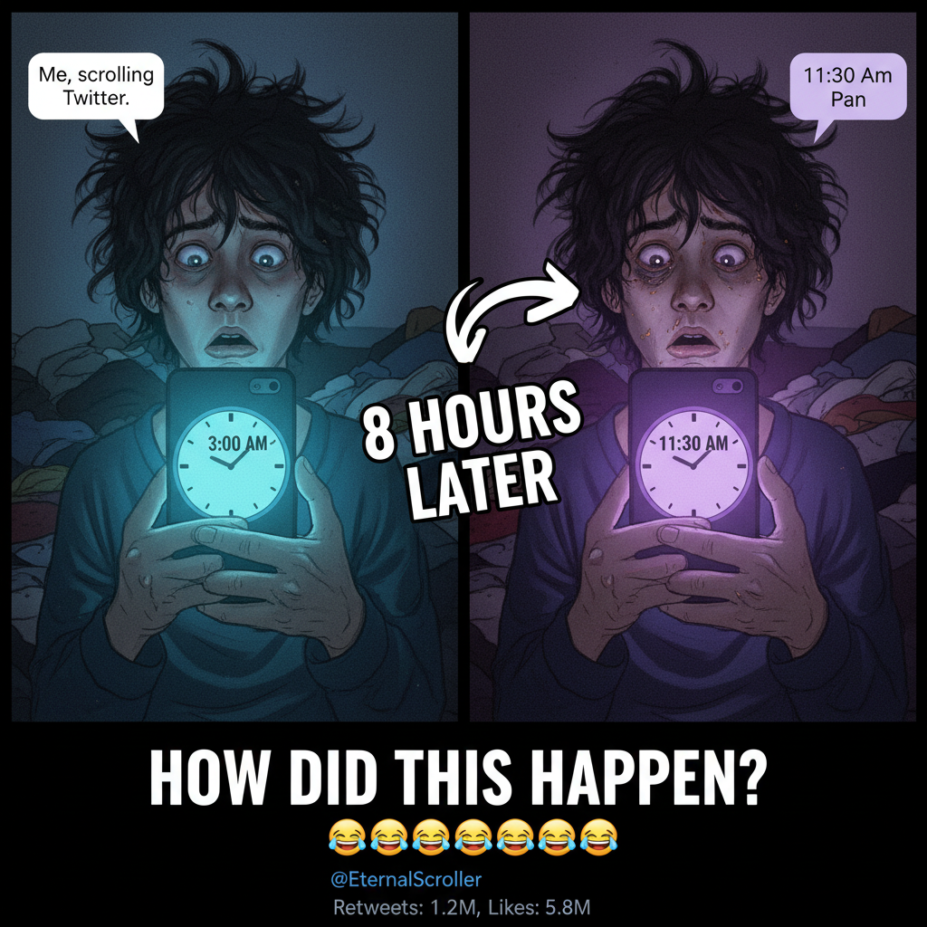 Me: 'Just 5 more minutes on TikTok.' *3 hours later*