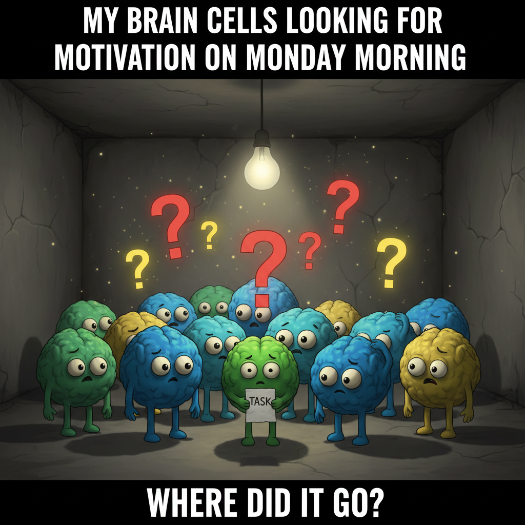 My brain cells trying to remember what I walked into the room for