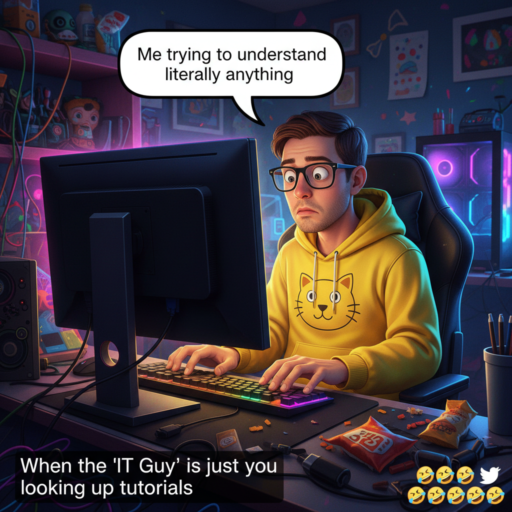 Wifi goes down. My brain: 'Wait, what year is it? What do I do with my hands?'