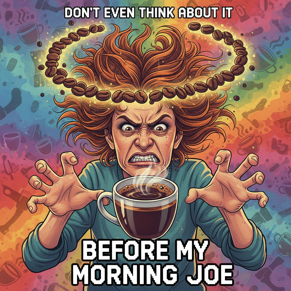 My blood type is coffee. My spirit animal is a barista. Don't talk to me before my first cup.