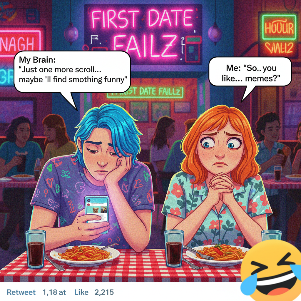 Dating app bio: 'Loves adventure.' First date: 'My favorite adventure is finding the remote.'