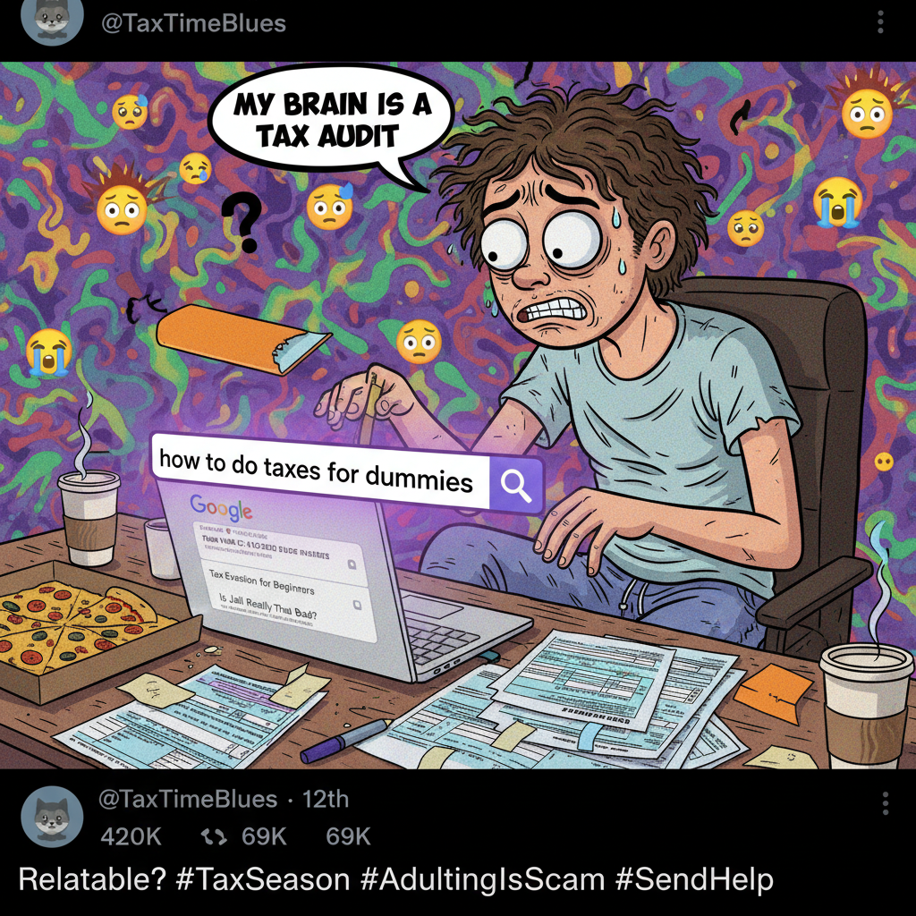 Adulting is just Googling 'how to do taxes' every year and still not understanding.