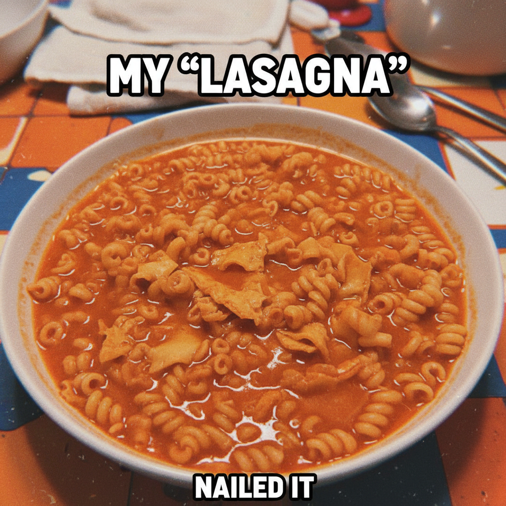 Tried to make a 'deconstructed' lasagna. Ended up with a pasta soup.