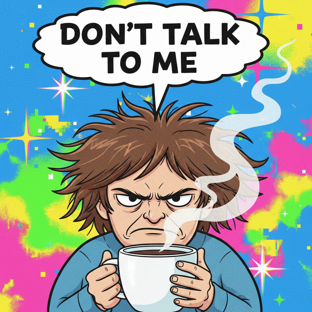 My blood type is coffee. My personality type is 'don't talk to me until I've had coffee.'