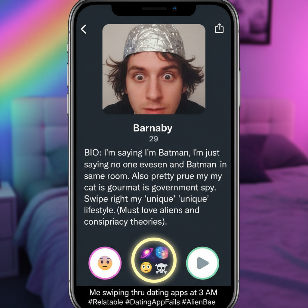 My dating app bio: 'Fluent in sarcasm & bad decisions.' Swipe right for chaos.