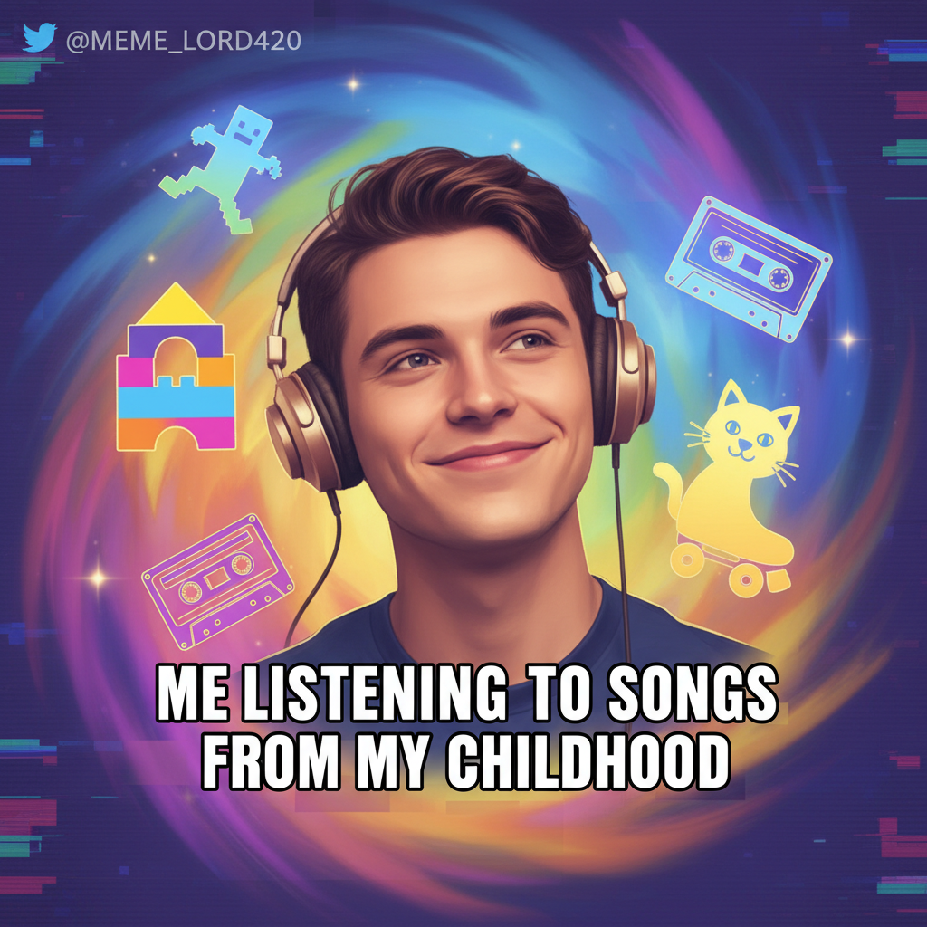 Hearing that one song from your childhood and suddenly you're 8 again, no bills, no responsibilities.