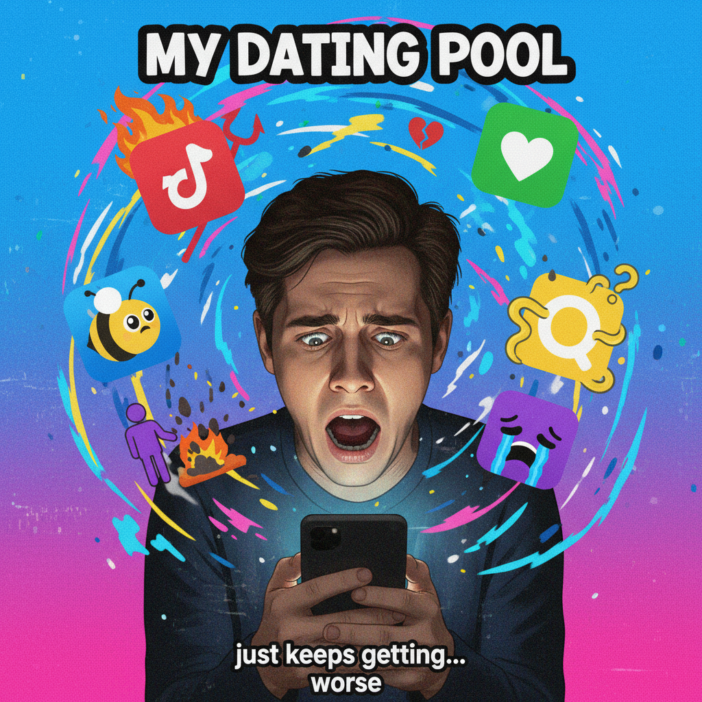 Matched with my ex's cousin. This is fine. Everything is fine. #DatingApps