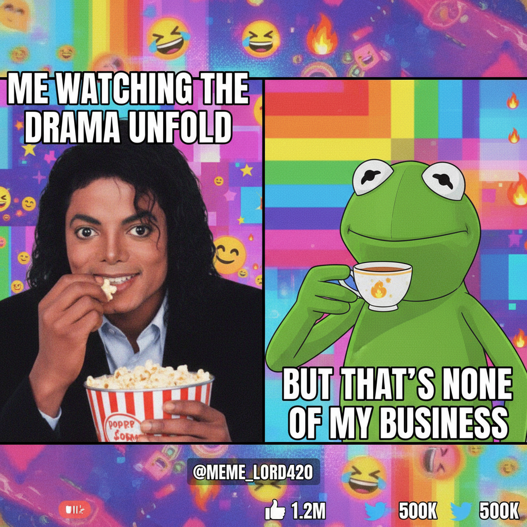 Me seeing the new celebrity drama unfold like I have a stake in it. Popcorn ready.