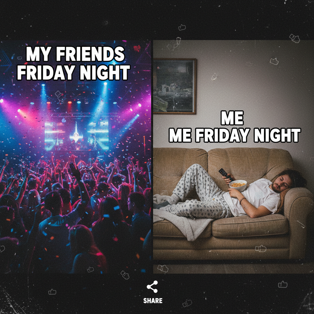 Friday night plans: clubbing. Friday night reality: debating if I should get up for water.