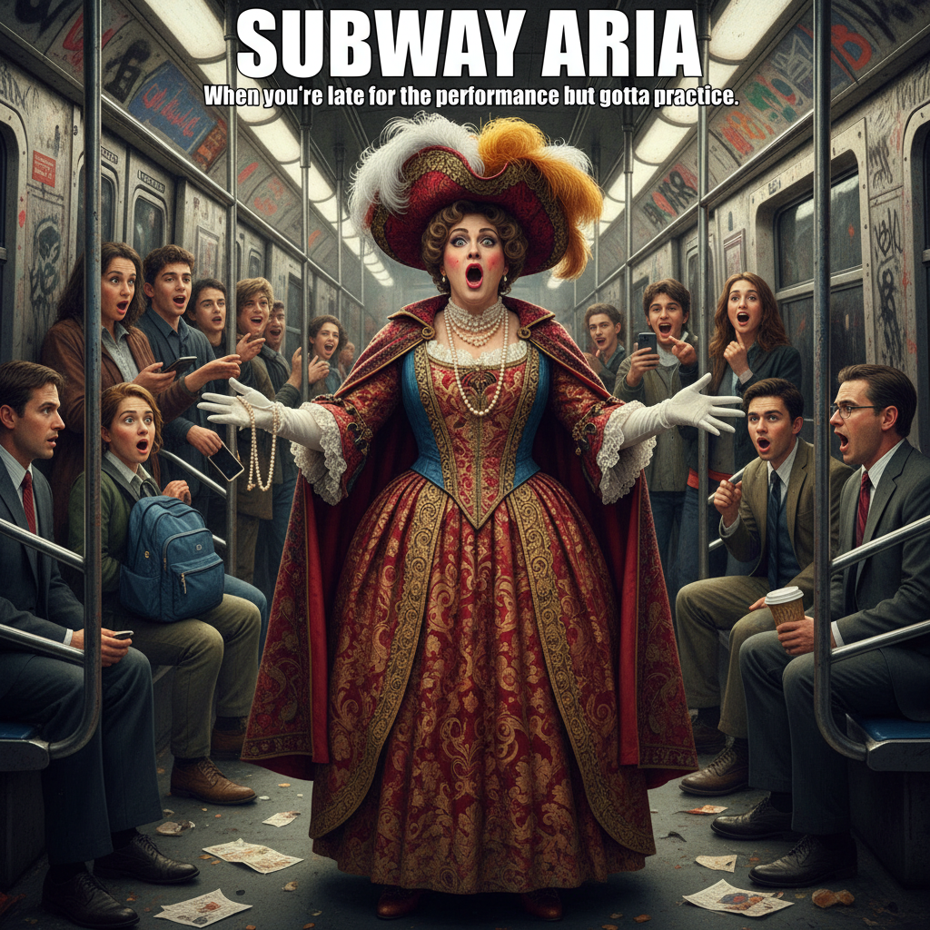 Just witnessed a full-blown opera performance on the subway. Never a dull moment.