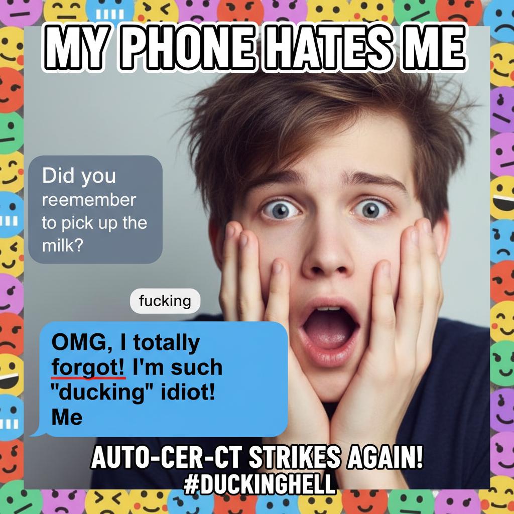 Autocorrect just changed 'I'm coming' to 'I'm cumming' in a work email. My career is over. Send help.