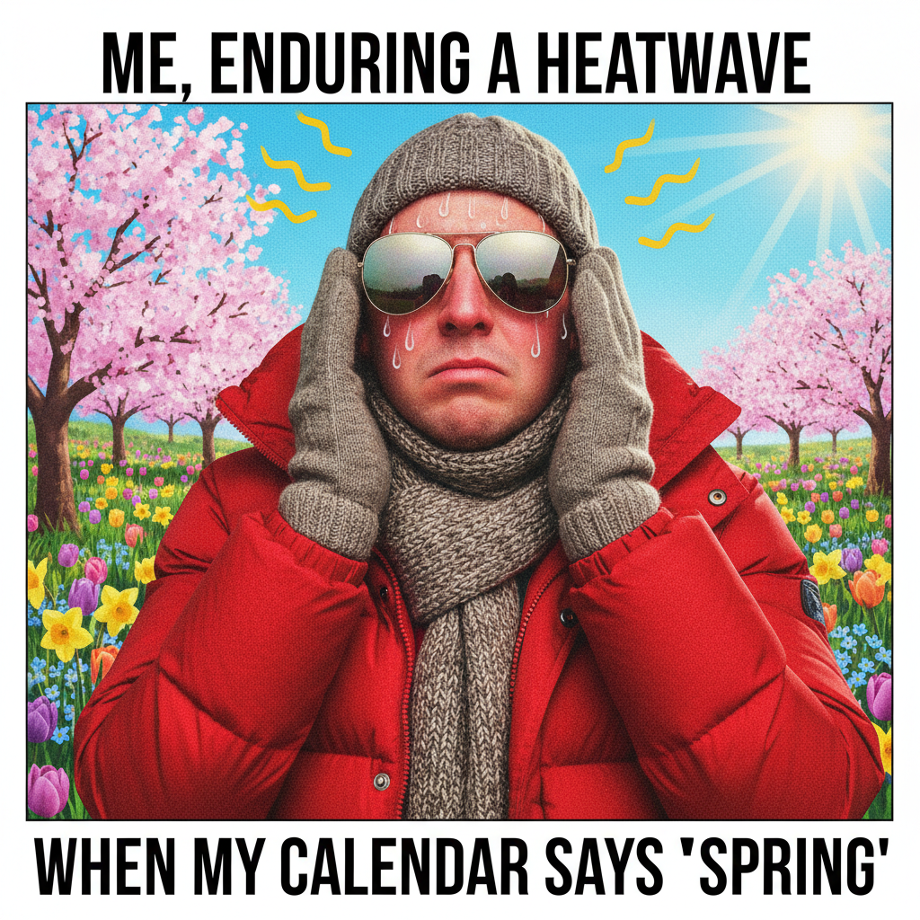 It's 70 degrees in February. The planet is confused, and so am I. Send sweaters, then shorts.