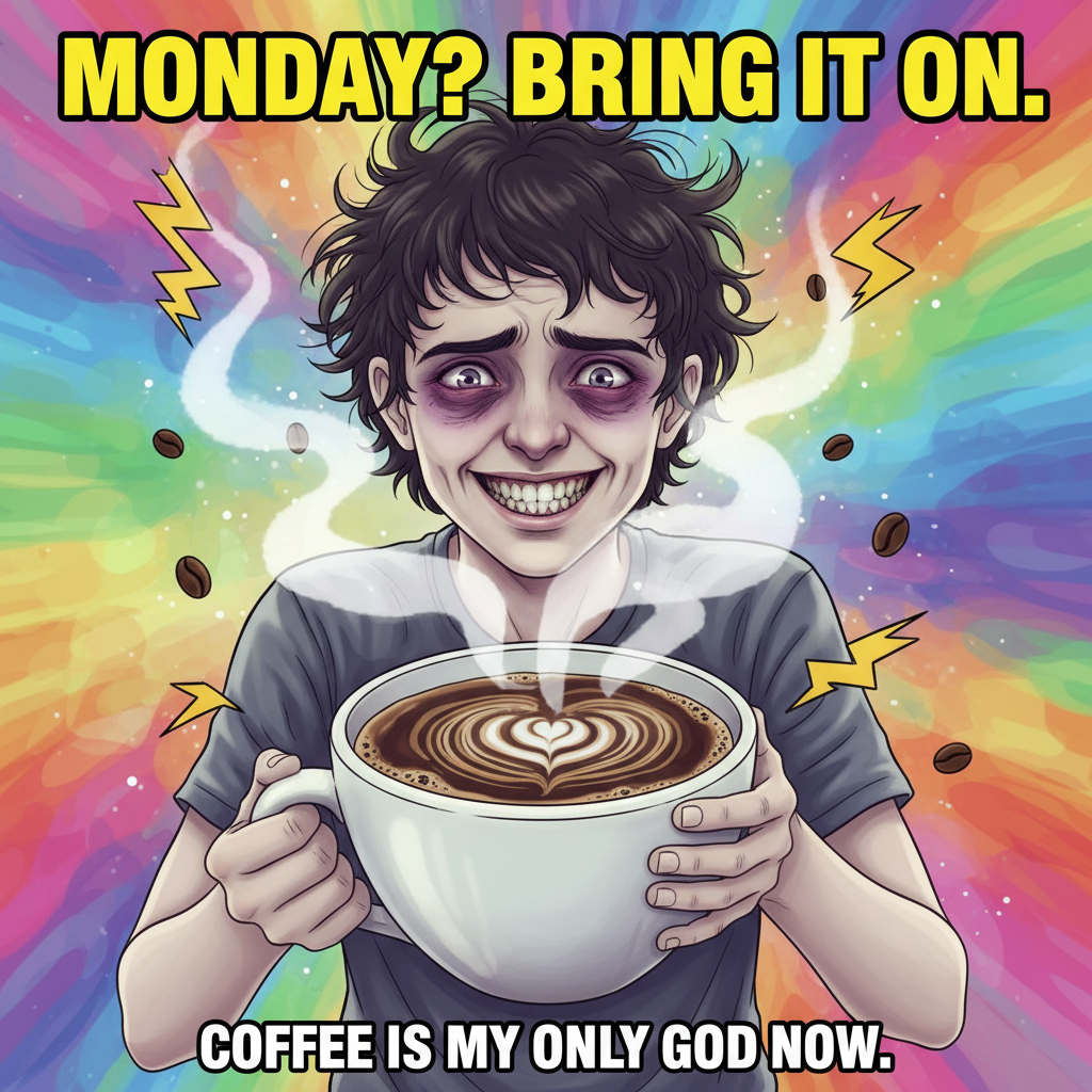 My blood type is coffee. My personality is also coffee. Send help (and more coffee).