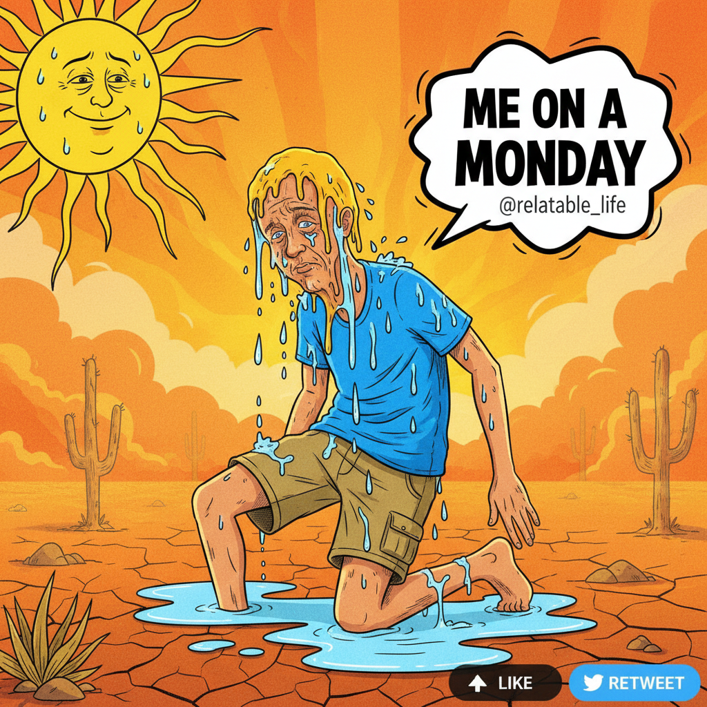 It's 100 degrees but feels like 120. Send ice. Or just end me.