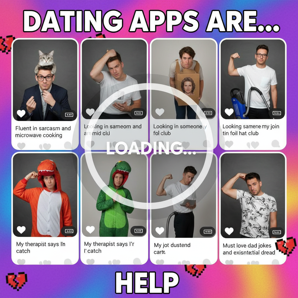 Dating apps are just a highlight reel of humanity's finest awkward moments.