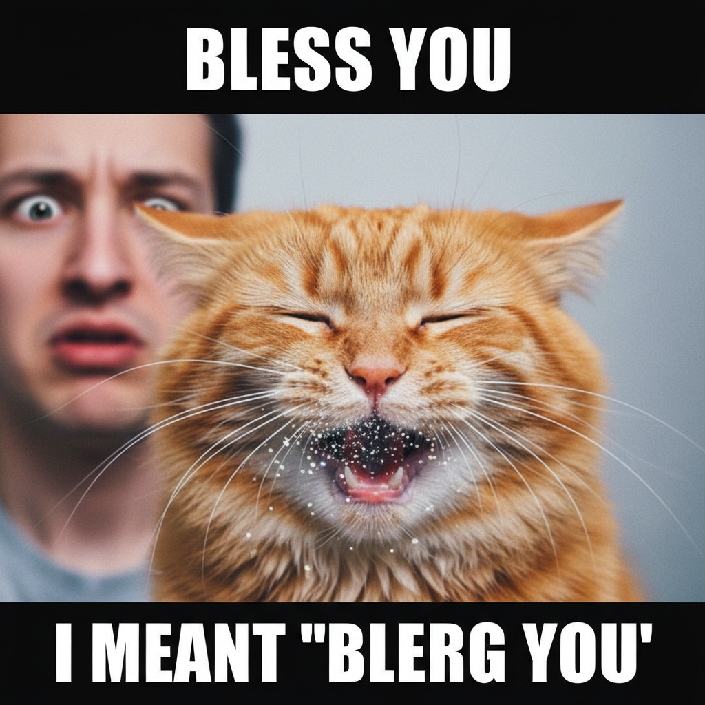 My pet just sneezed directly into my mouth. I love them tho. 😭