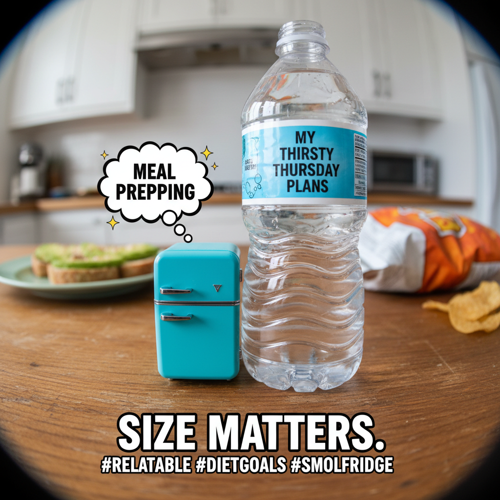 Ordered a 'mini-fridge,' got a fridge for ants. My water bottle is bigger. #OnlineShopping