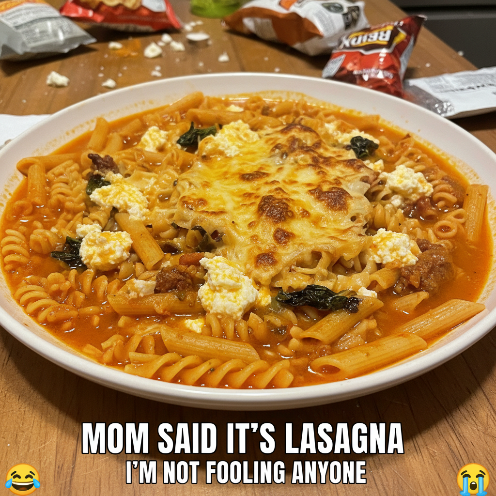Tried to make a 'deconstructed' lasagna. Ended up with pasta soup and regret. #CookingFail