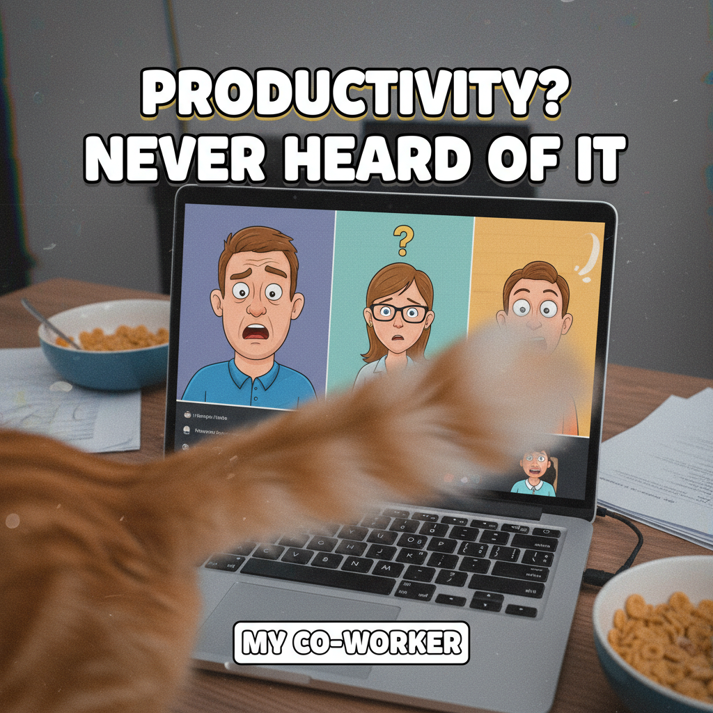 My cat just walked across my keyboard during a Zoom meeting. CEO of chaos.