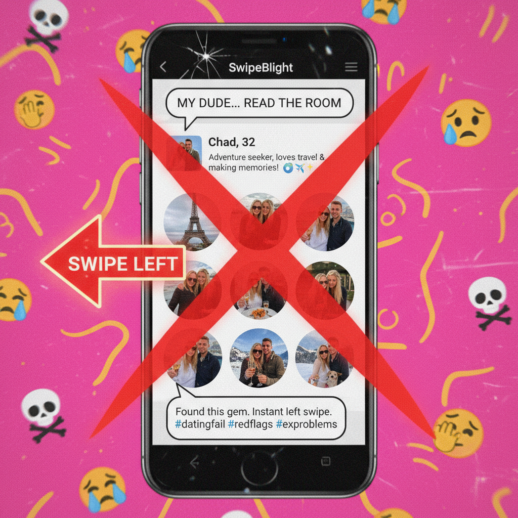 Matched with someone who only had pics with their ex. Swipe left so fast I broke the sound barrier.