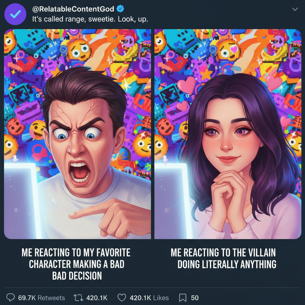 Me watching the internet try to cancel someone vs. my celeb crush doing literally anything.