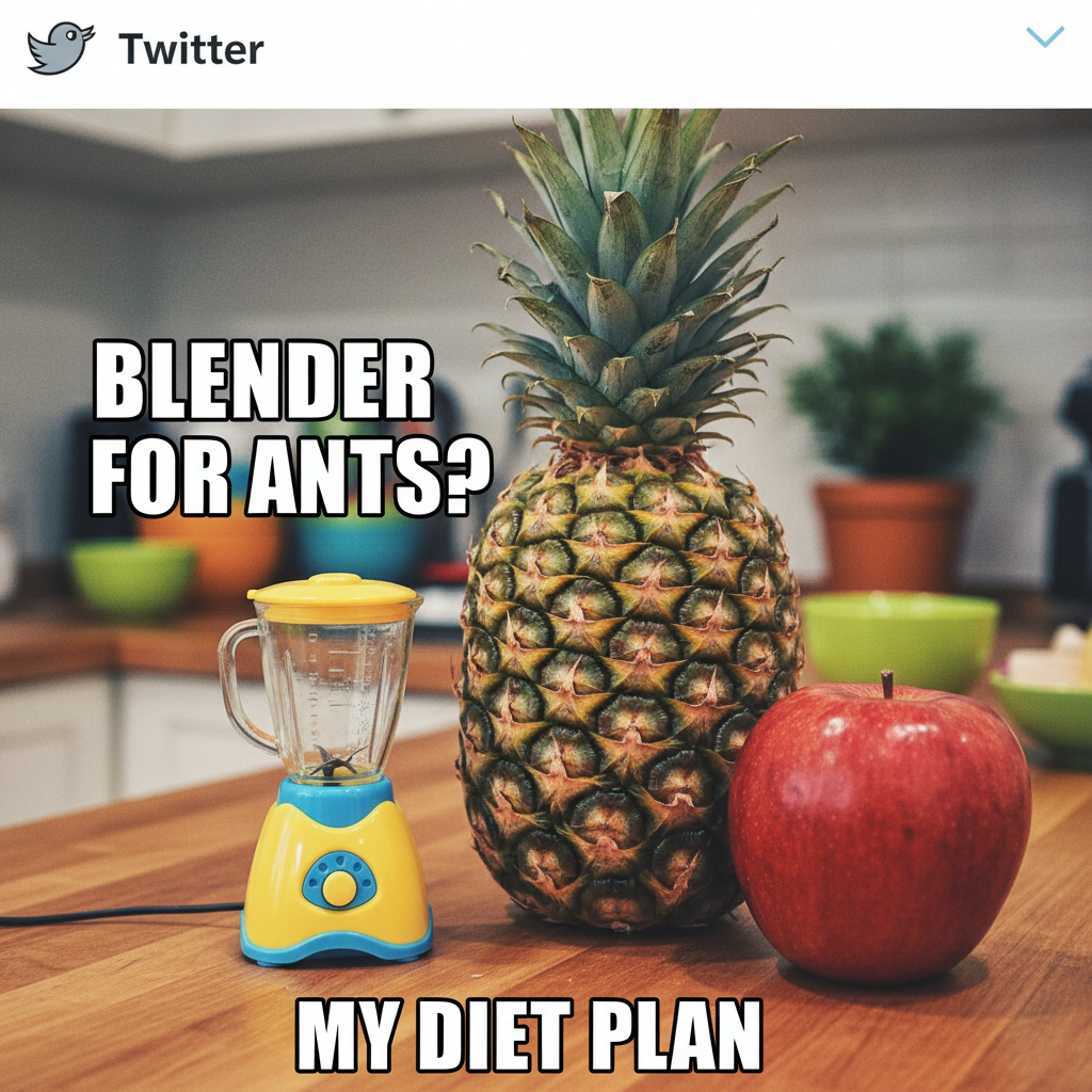 Bought a 'mini' blender online. It's for ants. My smoothie dreams are crushed.