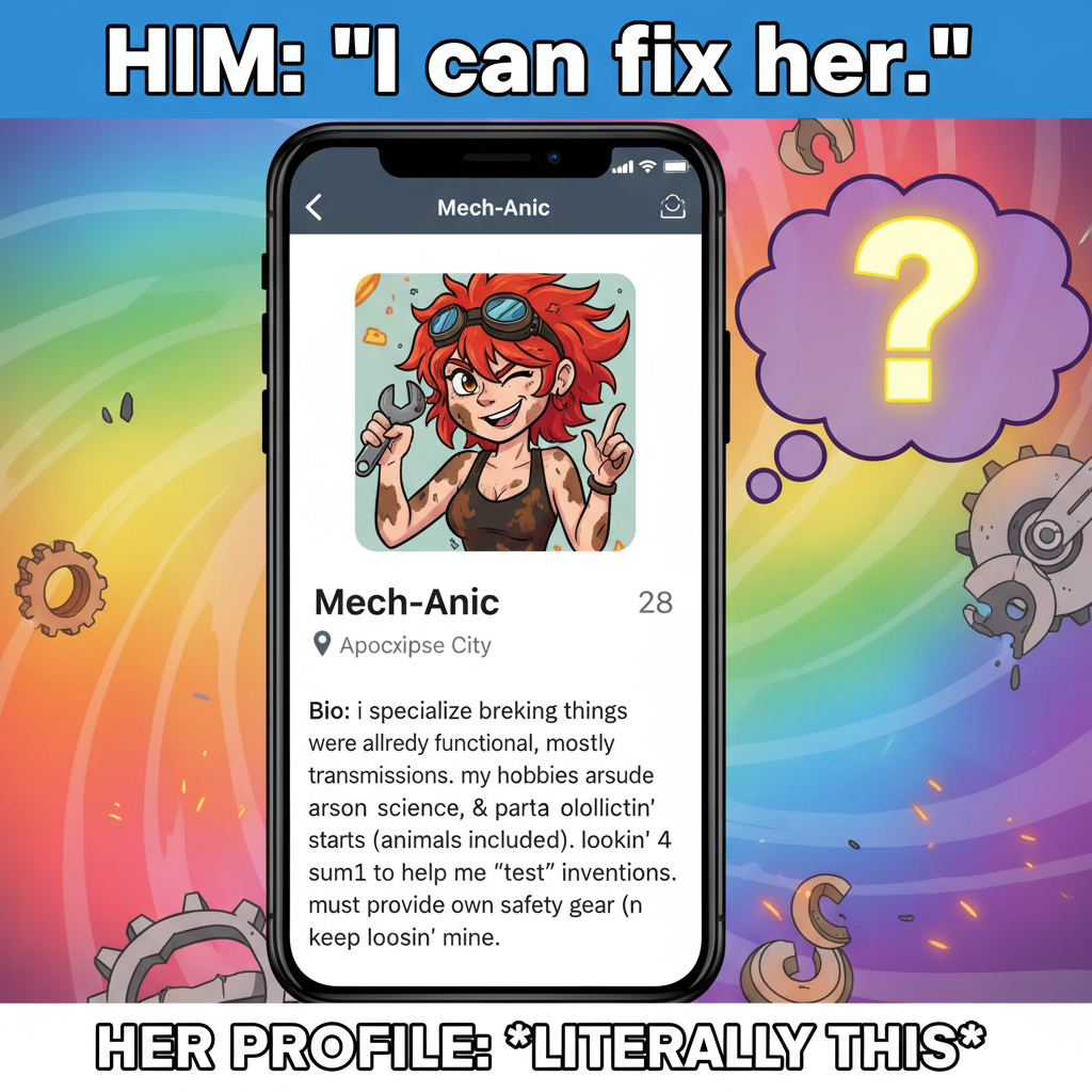 My dating app bio: 'Fluent in sarcasm.' Still single. Coincidence?