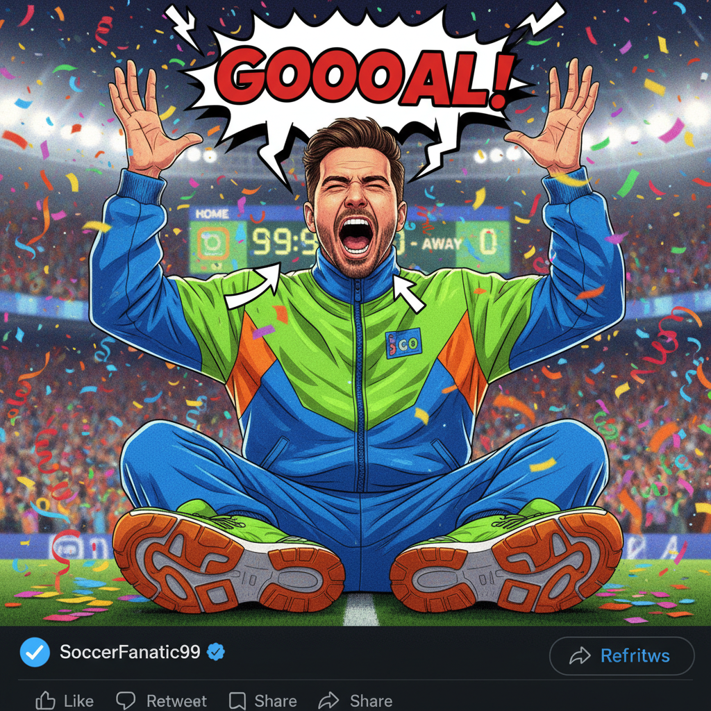 My team scored. My neighbor heard me. Pretty sure he thinks I'm being abducted.