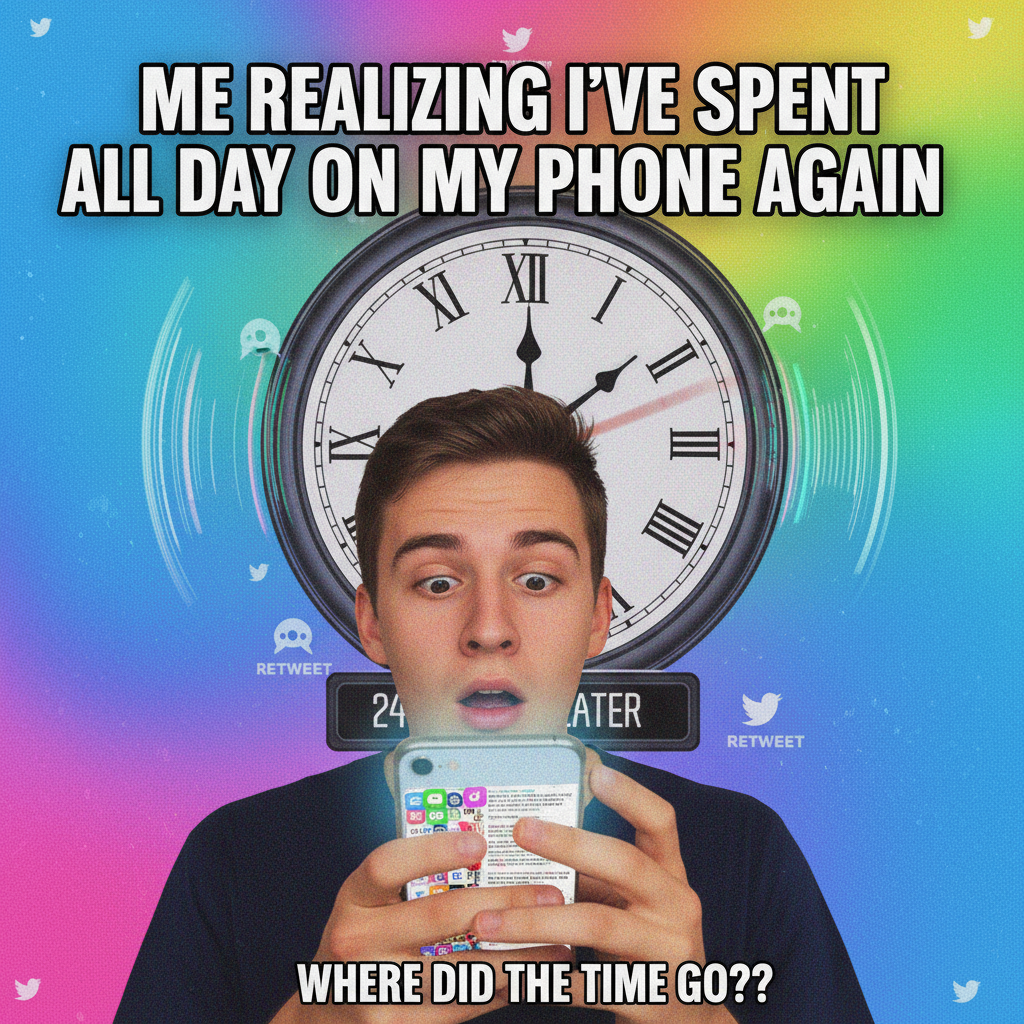 Me: 'Just five more minutes on TikTok.' *5 hours later* My brain: 'What year is it?'