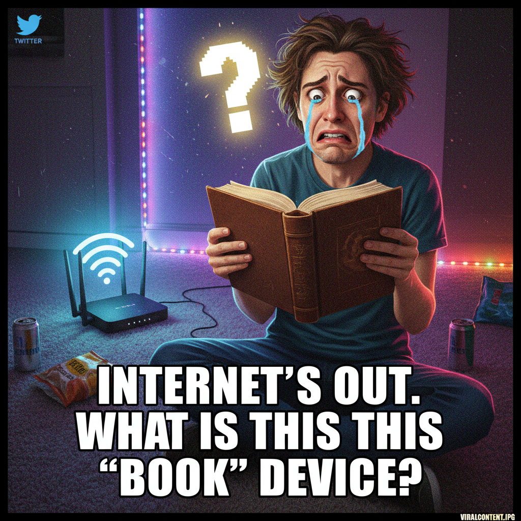 The wifi went down. I've already tried turning it off and on. What do I do now? Read a book?