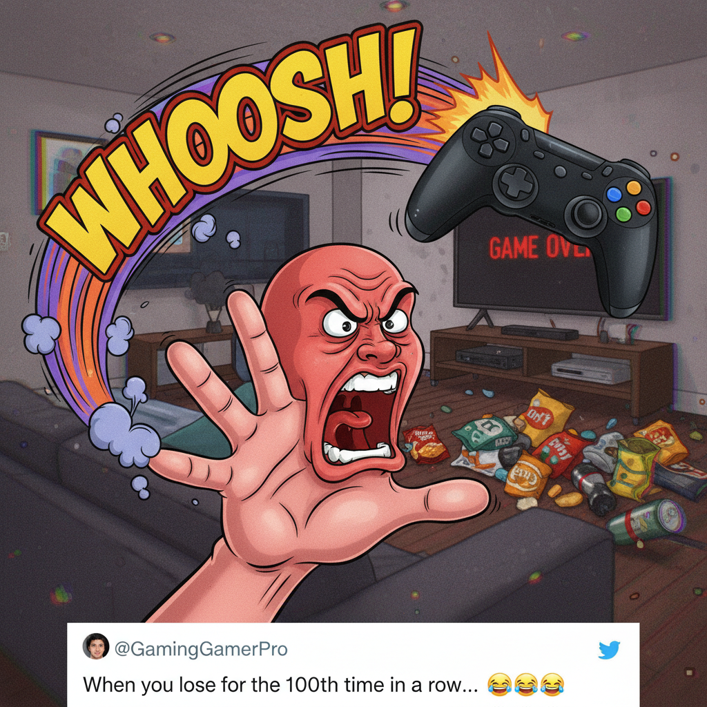 My controller just flew across the room. It was NOT my fault. The game cheated.