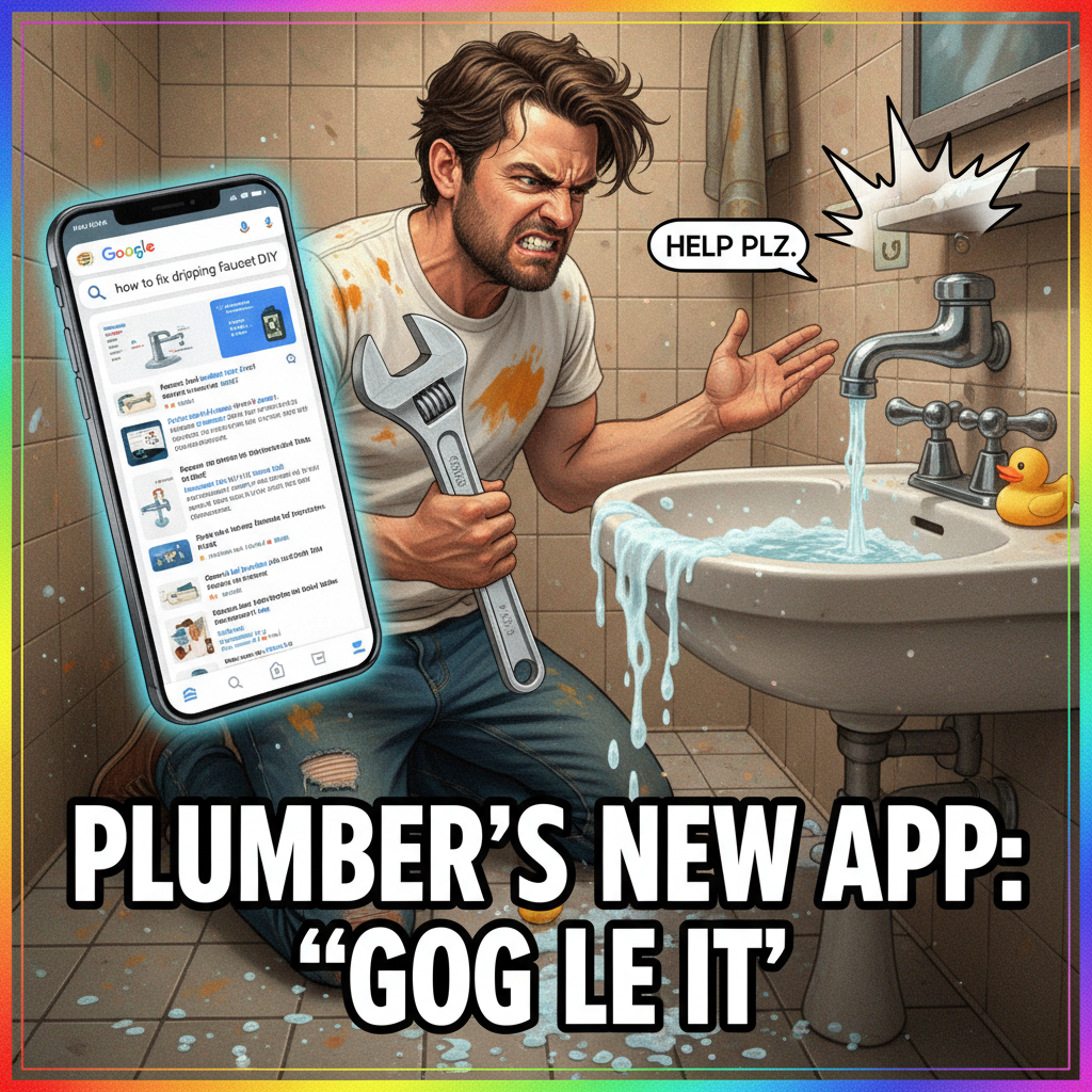 Adulting is just Googling 'how to fix a leaky faucet' at 3 AM and hoping for the best.