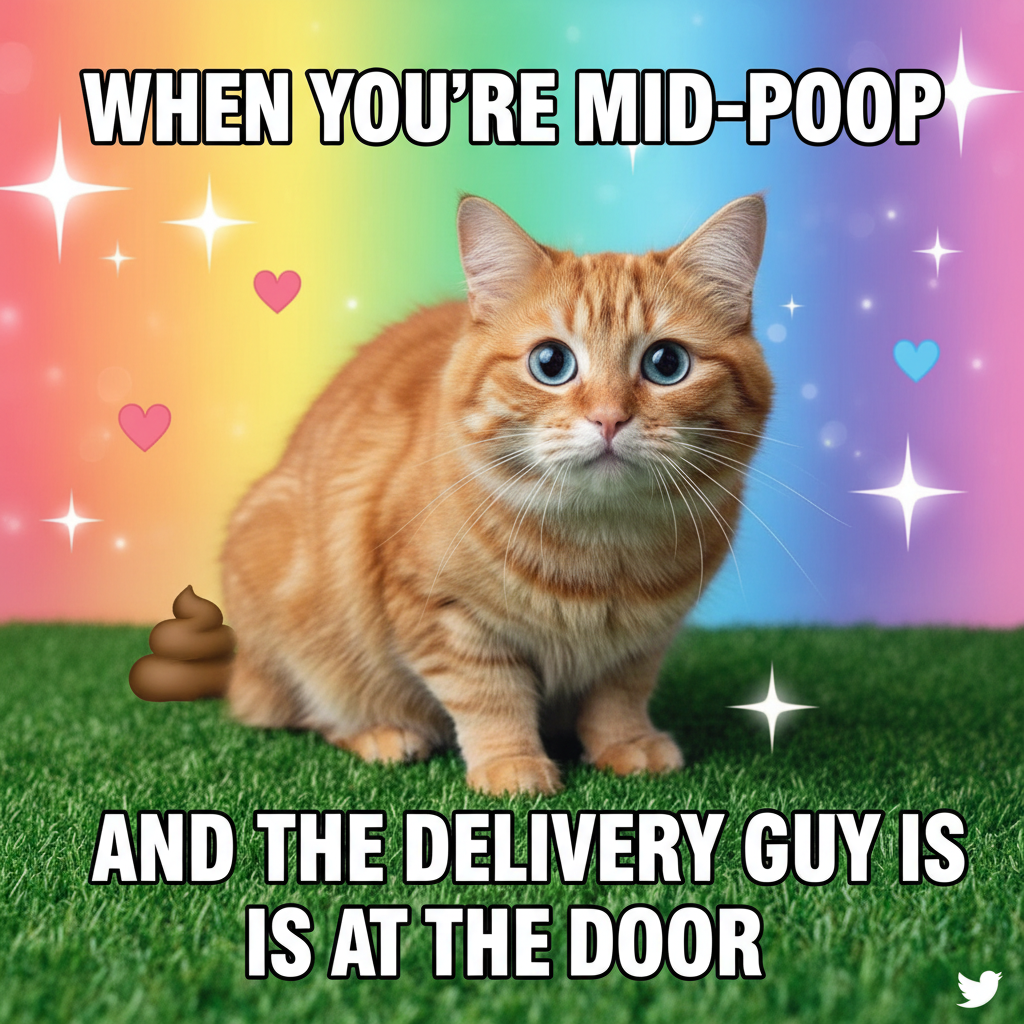 My pet just stared into my soul while pooping. The joys of pet ownership.