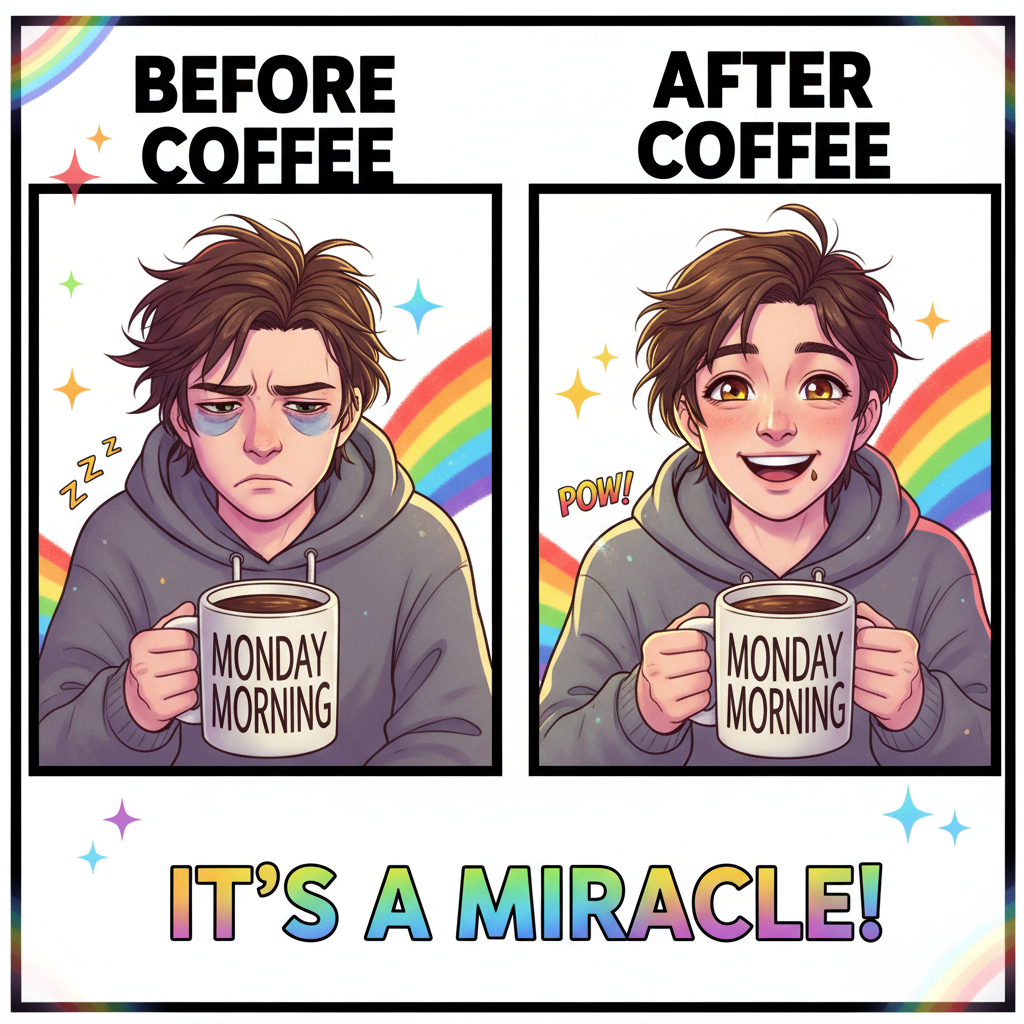 My blood type is coffee. My personality is 'don't talk to me before my third cup.'