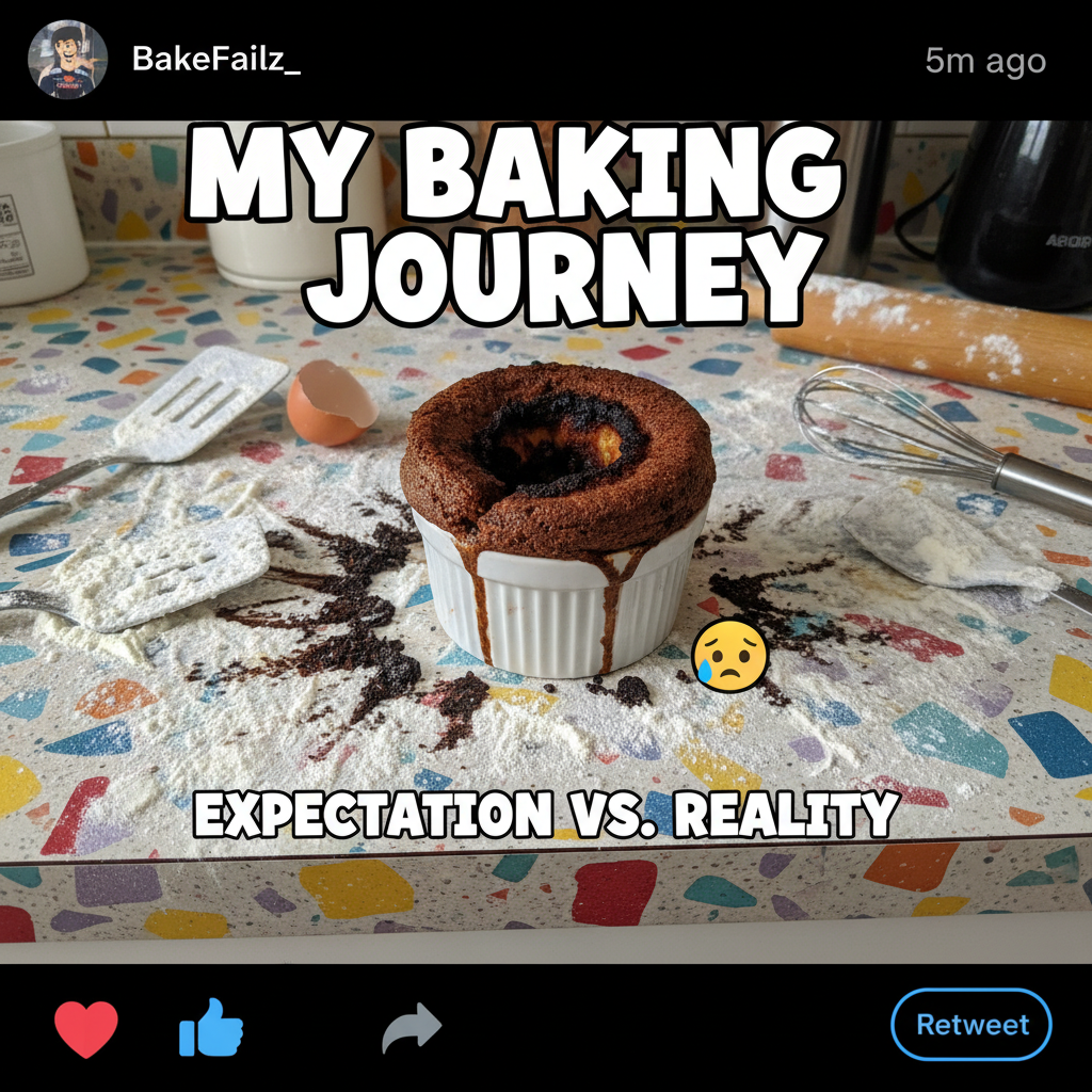 Tried to make a soufflé. Now my kitchen looks like a science experiment gone wrong.