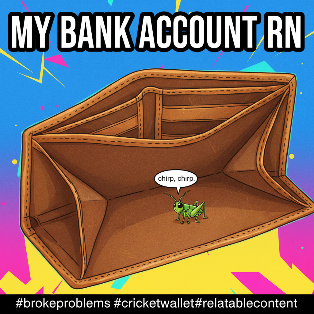 My bank account after 'adulting' for 5 minutes: *crickets*